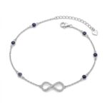 Twilora Blue Evil Eye Infinity Anklet - 925 Sterling Silver Anklets View 3