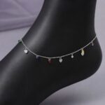 Twilora Rainbow Heart Charm Anklet - 925 Sterling Silver Anklets View 2