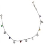 Twilora Rainbow Heart Charm Anklet - 925 Sterling Silver Anklets View 3