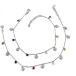 Twilora Rainbow Heart Charm Anklet - 925 Sterling Silver Anklets View 4