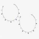 Twilora Nazar Drop Charm Anklet - 925 Sterling Silver Anklets View 3