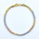 Twilora 3 - Tone Beaded Bracelet - 925 Sterling Silver Bracelets View 4