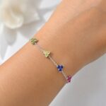 Twilora Prism Multi color Stone Bracelet - 925 Sterling Silver Bracelets View 1