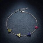 Twilora Prism Multi color Stone Bracelet - 925 Sterling Silver Bracelets View 3