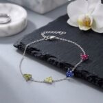 Twilora Prism Multi color Stone Bracelet - 925 Sterling Silver Bracelets View 5