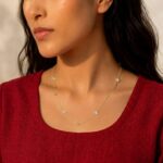 Twilora Swarovski Crystal Station Necklace - 925 Sterling Silver Chain Pendants View 1