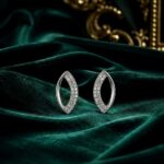 Twilora Crystal Marquise Eye Stud Earrings - 925 Sterling Silver Earrings View 1