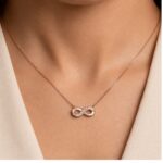 Twilora Infinity CZ Chain Necklace - 925 Sterling Silver Chain Pendants View 1