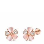 Twilora Fiore Bella Rose Gold Stud Earrings - 925 Sterling Silver Earrings View 3