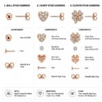 Twilora Flower & Hearts 3-in-1 Silver Earring Combo Set - 925 Sterling Silver Earrings View 8