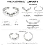 Twilora Minimal Chevron Toe Ring - 925 Sterling Silver Toe Rings View 4
